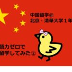 2020年2月更新】中国留学＠北京・清華大学１年目｜中国語力ゼロで中国留学してみた②